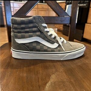 Vans Gray Checkered High-Tops